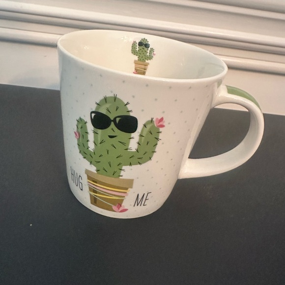 Other - Cactus Design White Mug